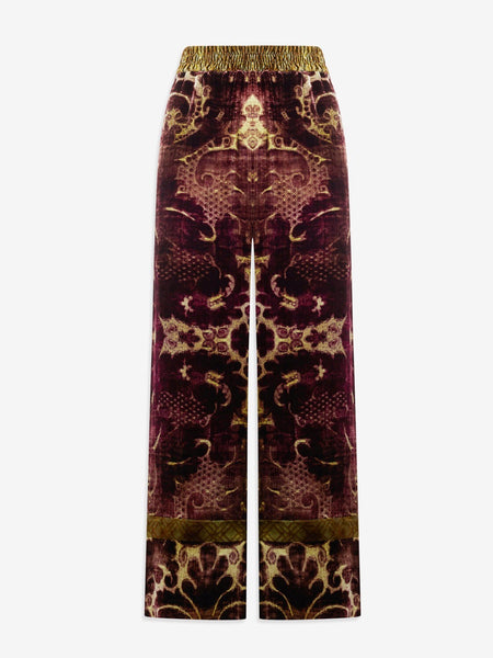 KANADA Palazzo Trousers Viscose Silk - multicolor