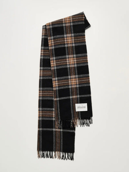 Kaya wool scarf - mix black
