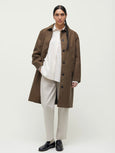 Noor coat oilskin - bark