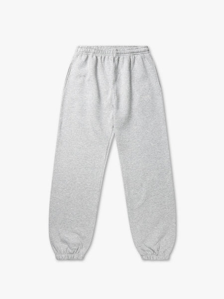 Organic Fitted Sweatpants - heather grey