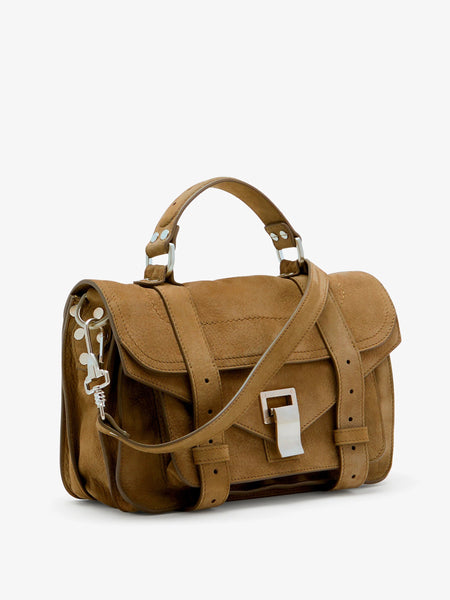 PS1 Tiny Bag in Nubuck Calf - tobacco