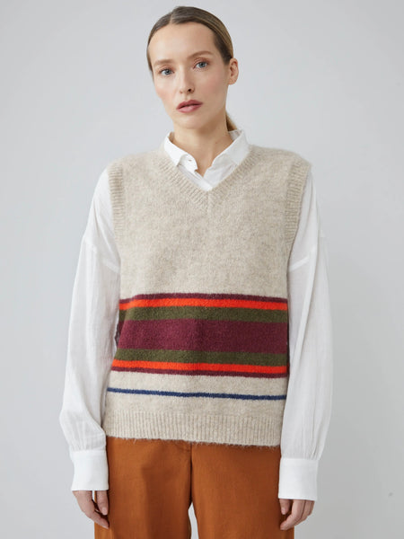 KYLE SWEATER N°215 - CLUB STRIPE PAPE