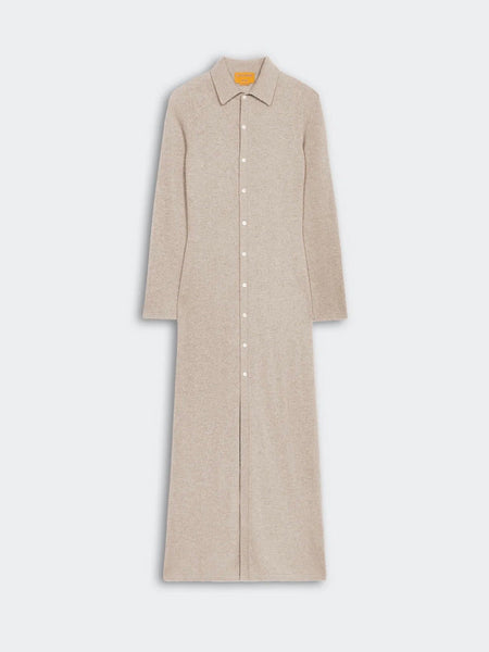 SHOWTIME SHIRT DRESS IN CASHMERE - taupe