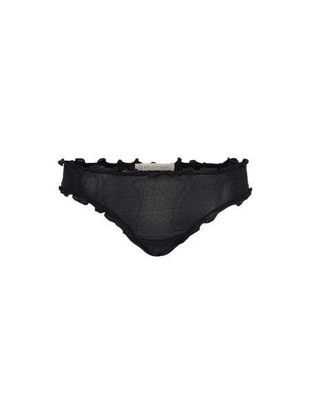 Sheer pantie Mulberry silk 2-pack - black