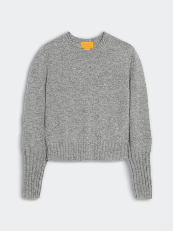 SHRUNKEN CREW - heather grey