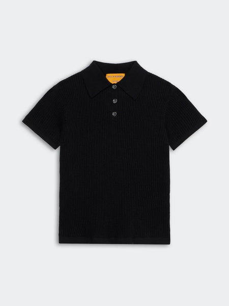 SHRUNKEN POLO - black