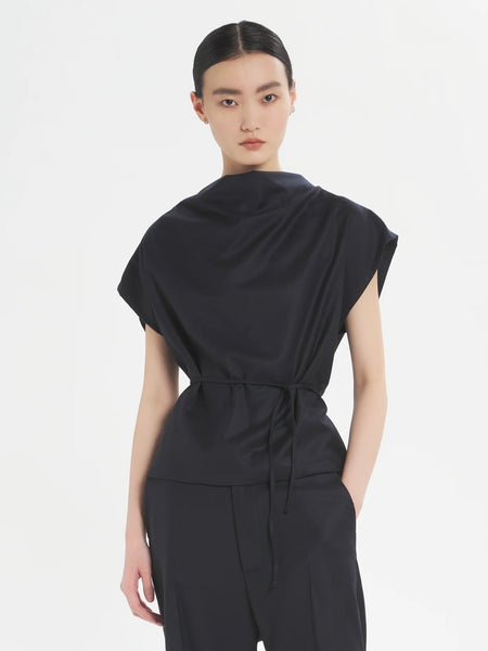 Top Bianchina Flan - Navy