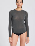 THYRA WOOL TOP - BELUGA