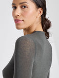 THYRA WOOL TOP - BELUGA