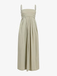 Claudine Dress in Tech Poplin - sage