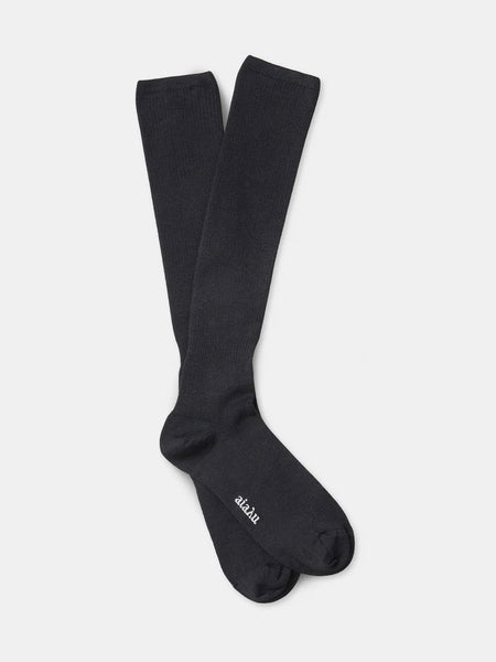 Wool knee socks - black