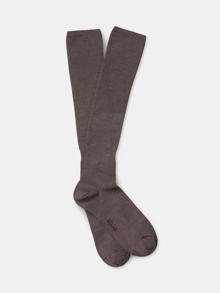 Wool knee socks - brown