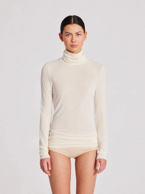 Anna Wool Turtleneck - off white
