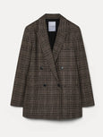 Prince of wales flannel jacket - dove gray