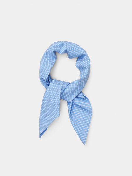 Charlie scarf check - mix blue