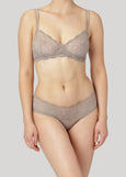 MAGNOLIA LACE HIPSTER - taupe