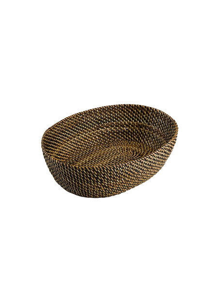 Bread basket ovale dark brown 24,5 cm