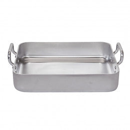 Roasting pan in thick aluminium