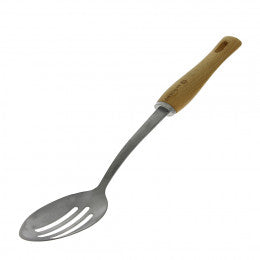 Utensils made of old time finishing stainless steel and wooden handles - many different