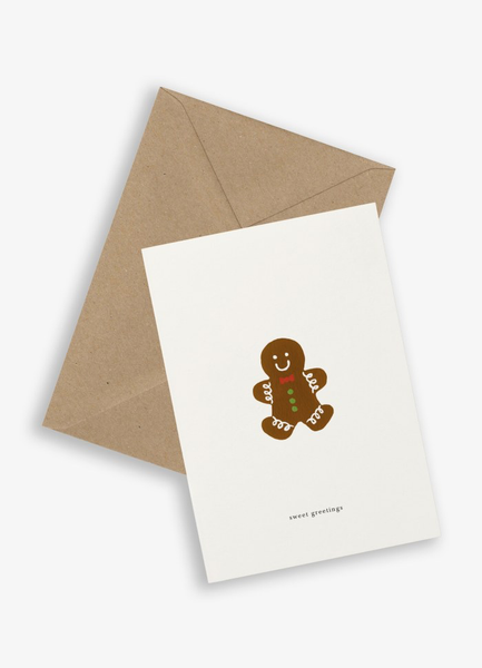 Greeting card Gingerbread (sweet greetings)