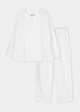 Pyjamas Seersucker - White