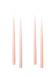 Hand dipped dyed candles in 4 pack - Old Rose